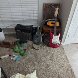 Bass, Guitar, Amp