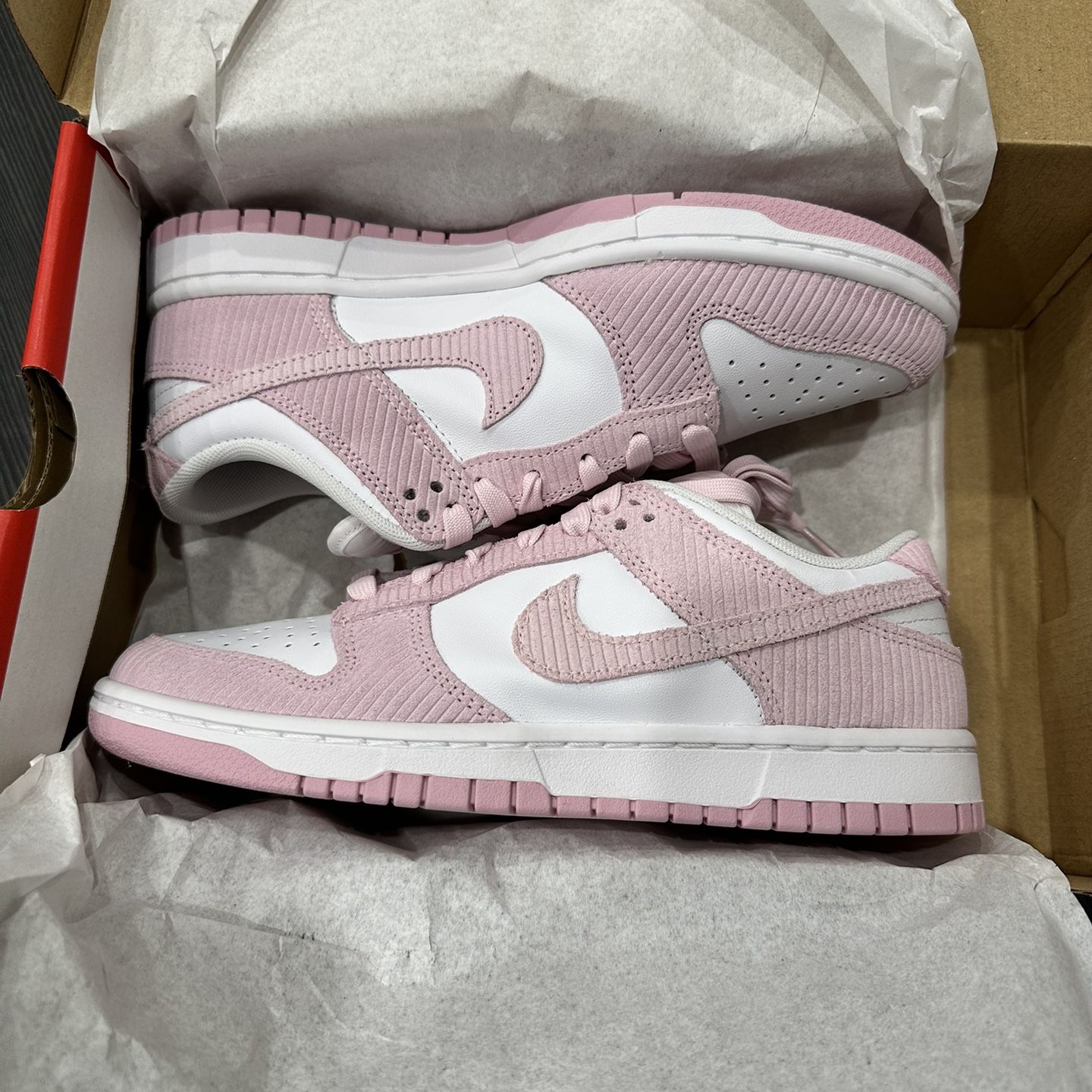 Nike Dunk Low “Pink Corduroy” Women’s size 8.5