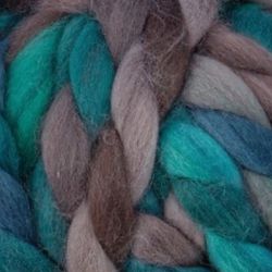 BLUE GREEN Chunky TWIST Yarn by Loops & Threads.