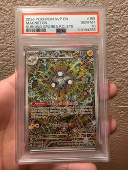 Magneton Pokemon Center Stamped Promo Surging Sparks PSA 10