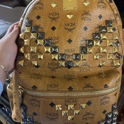 Authentic Mcm Backpack With Studs