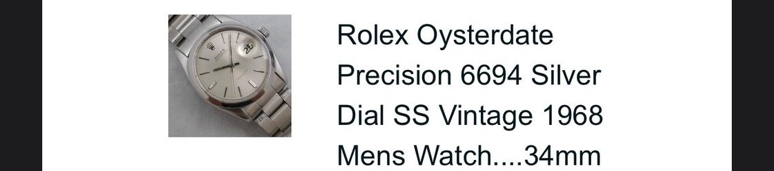 Rolex Oysterdate Precision 34mm