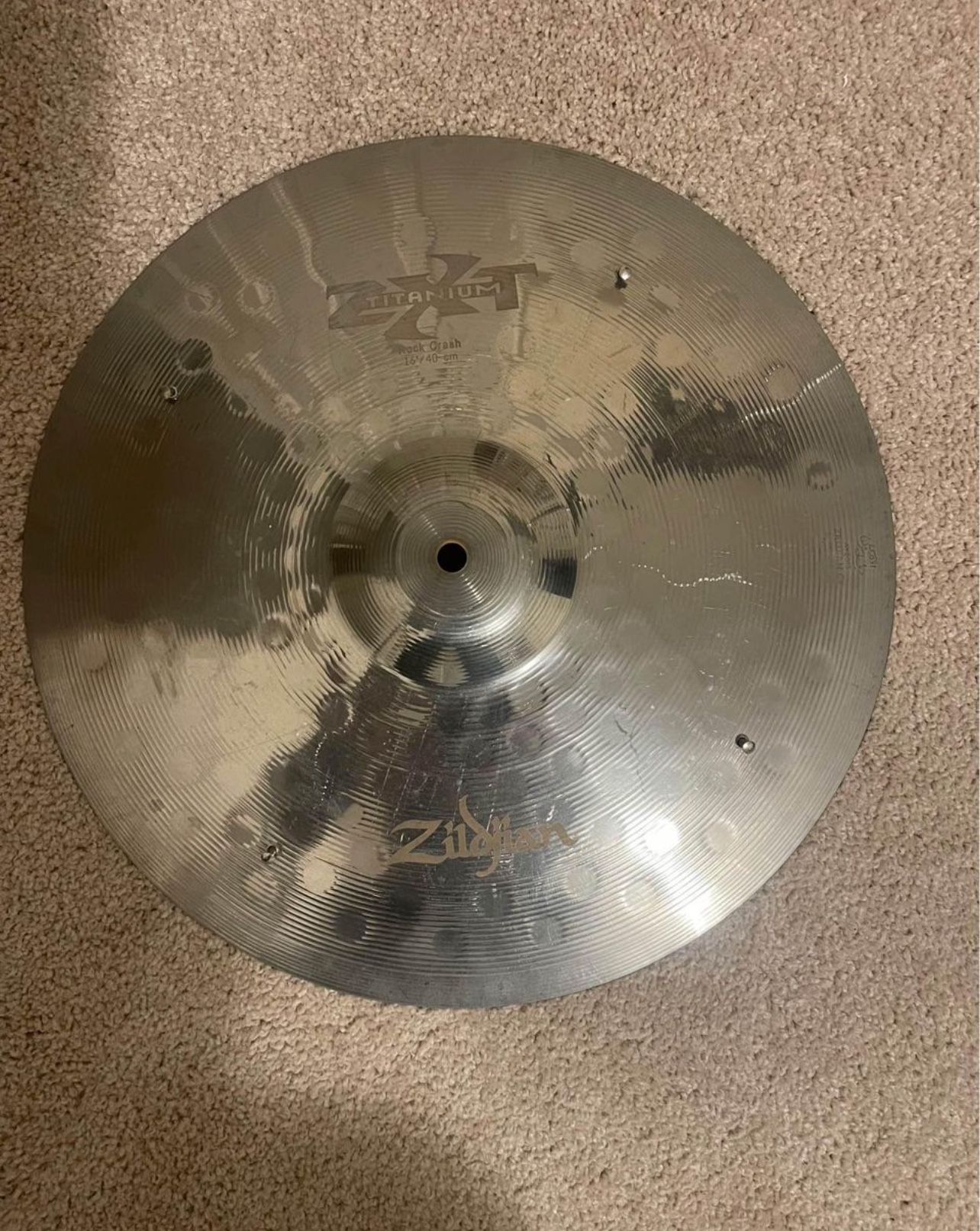 Zildjian 16” ZXT Titanium Rock Crash w/4 rivets