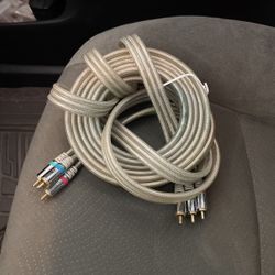 12 Foot Video Component Gold Plated 3-RCA Male-Male RGB Cable