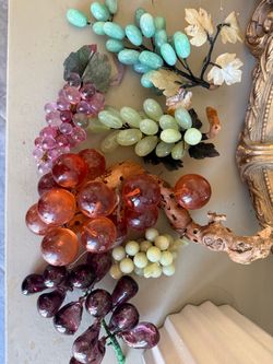 Vintage glass grapes