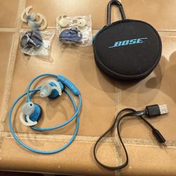 Bose Soundsport Blue Wireless Headphones