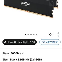 Crucial Pro 32GB DDR5 RAM