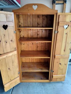 Storage Cabinet..Rustic Mexican Pine..76 by 30