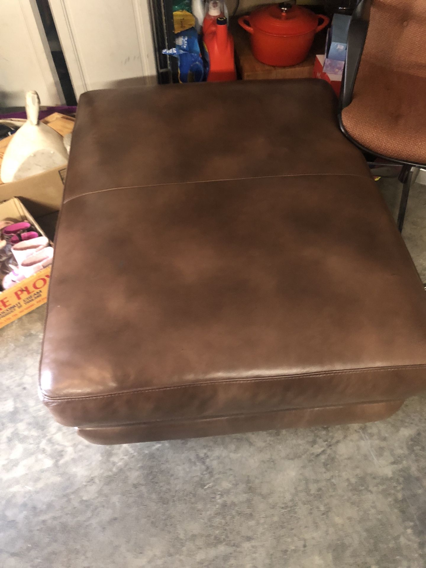 Lazboy Leather Ottoman
