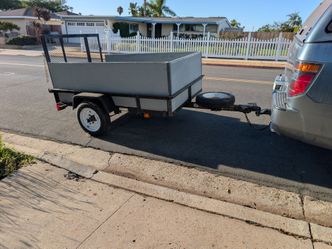 4'x6' utility trailer with ramp, ATV carry on brand from lowes