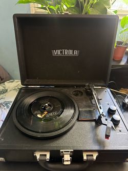 Small suitcase record player
