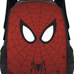 Spiderman Cartoon Anime Backpack for School Cartoon Bookbag 3D Double-Side Large Capacity Lightweight Travel Casual Daypack 17 inch

