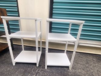 White Night Stand Set (2 Tables)