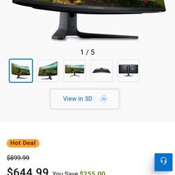 Alienware 34 Curved QD-OLED Gaming Monitor