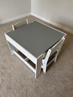 Kids Wood Table and Chair Set