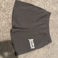 Broken Planet Grey Shorts, Size Large
