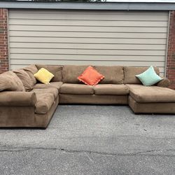 Beige sectional