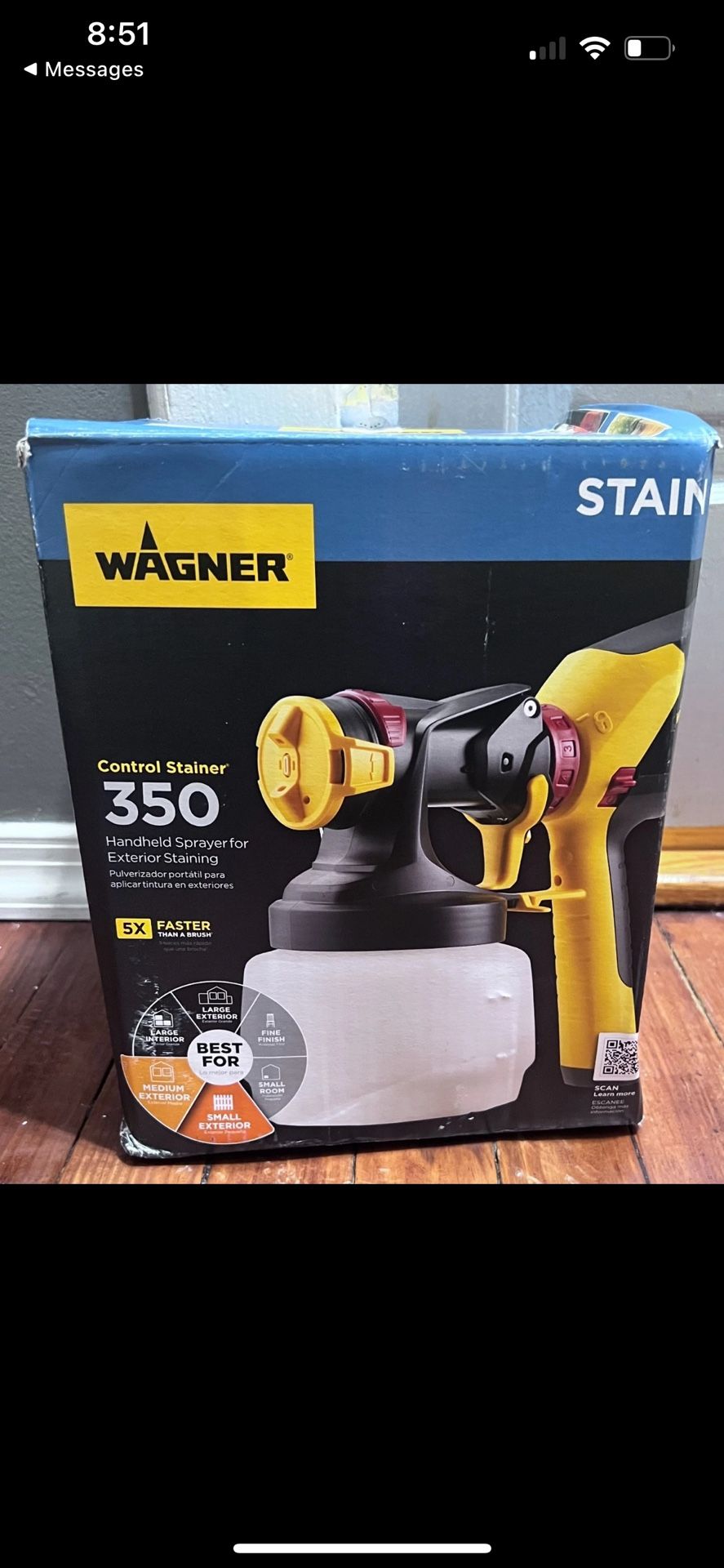 Wagner Control Stainer 350 Handheld HVLP Stain Sprayer - 0529041