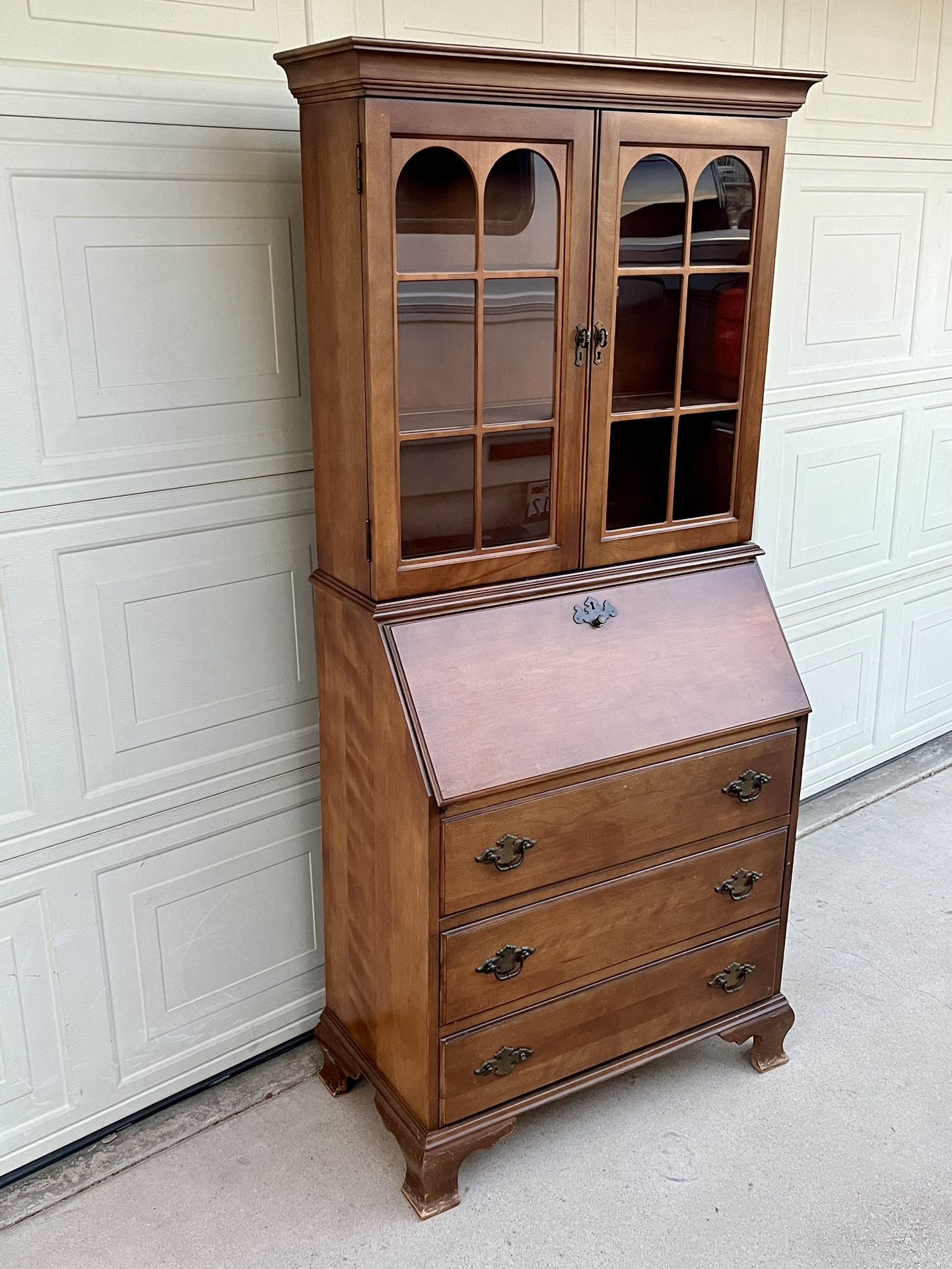 Vintage Secretary Desk Cabinet
