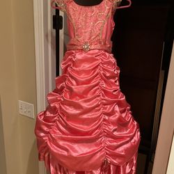 Halloween Princess Rosy Pink Ballgown Dress Up 6X