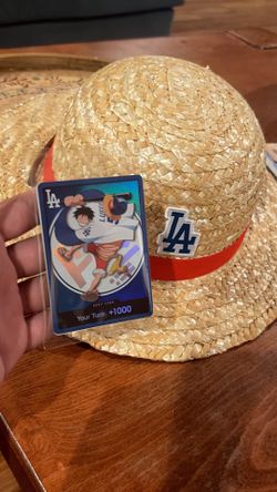 2026 Dodgers x One Piece Luffy Don Card *Pristine* + Hat Bundled
