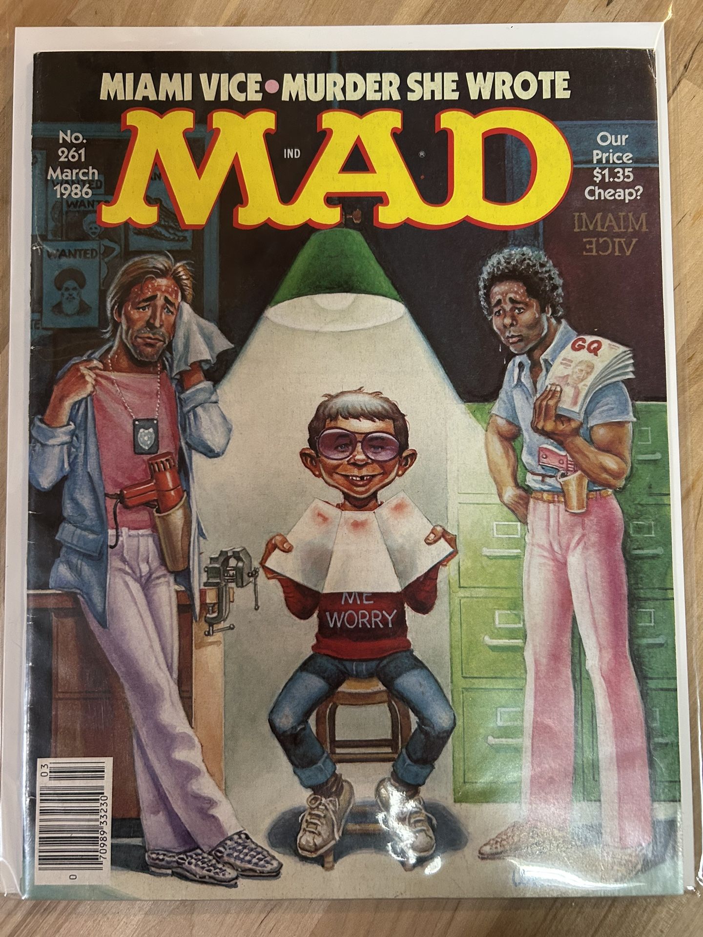 Mad Magazine Miami Vice Osama Bin Laden Murder She Wrote March 1986 #261