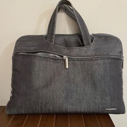 Blue Jean laptop bag holder