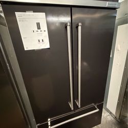 Kitchenaid 42” built in refrigerator black stainless steel