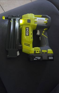 18V 18-Gauge Cordless Ryobi Nailer with battery (no charger)