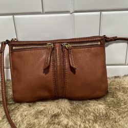Fossil Genuine Leather crossbody handbag shoulder purse