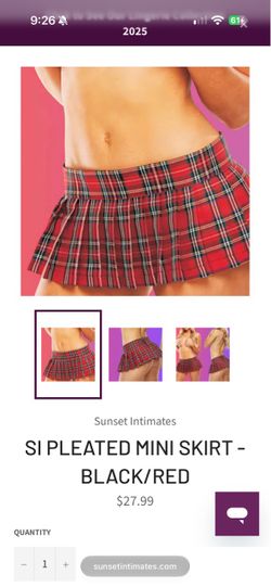 Sunset Intimates Pleated Miki Skirt One Size