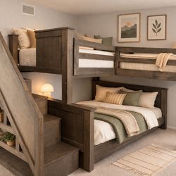 Triple bunk bed