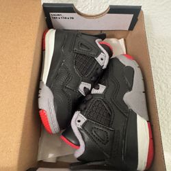 Size 2c : Jordan 4 Bred Reimagined (baby Shoes)