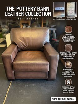 Turner Square Arm Leather Arm Chair Burnished Walnut Color Dark Brown Vintage