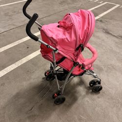 Prinsel Pink Umbrella Stroller – Lightweight & Easy Fold