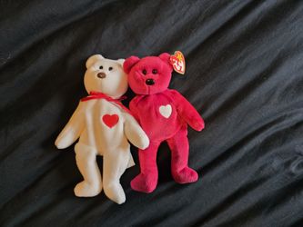 Ty Beanie baby bears Valentino & Valentina