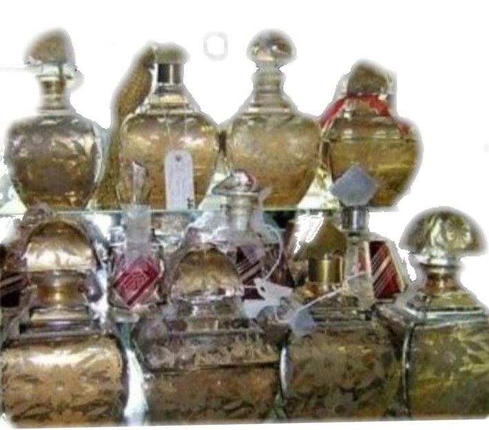 Collection of French Antique Perfume Bottles 8-piece perfume set