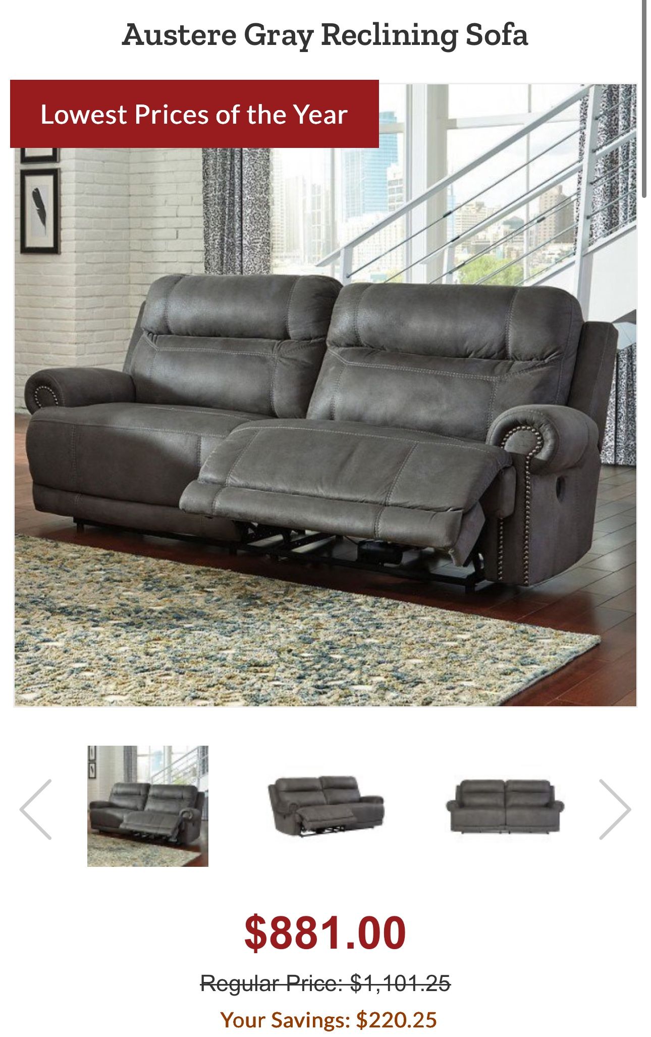 Electric Reclining couch NEED GONE