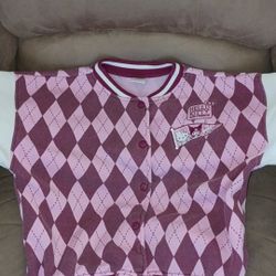 KID's HELLO KITTY And FRIEND's VARSITY JACKET Size LARGE 