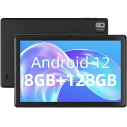 10 Inches Tablet, 8GB RAM 128GB ROM with 256GB Expand, 8 Core Processor Android Tablets, 1920*1200 IPS HD, 6000mAh , 2.4G/5G WiFi Bluetooth 5.0, GPS, 