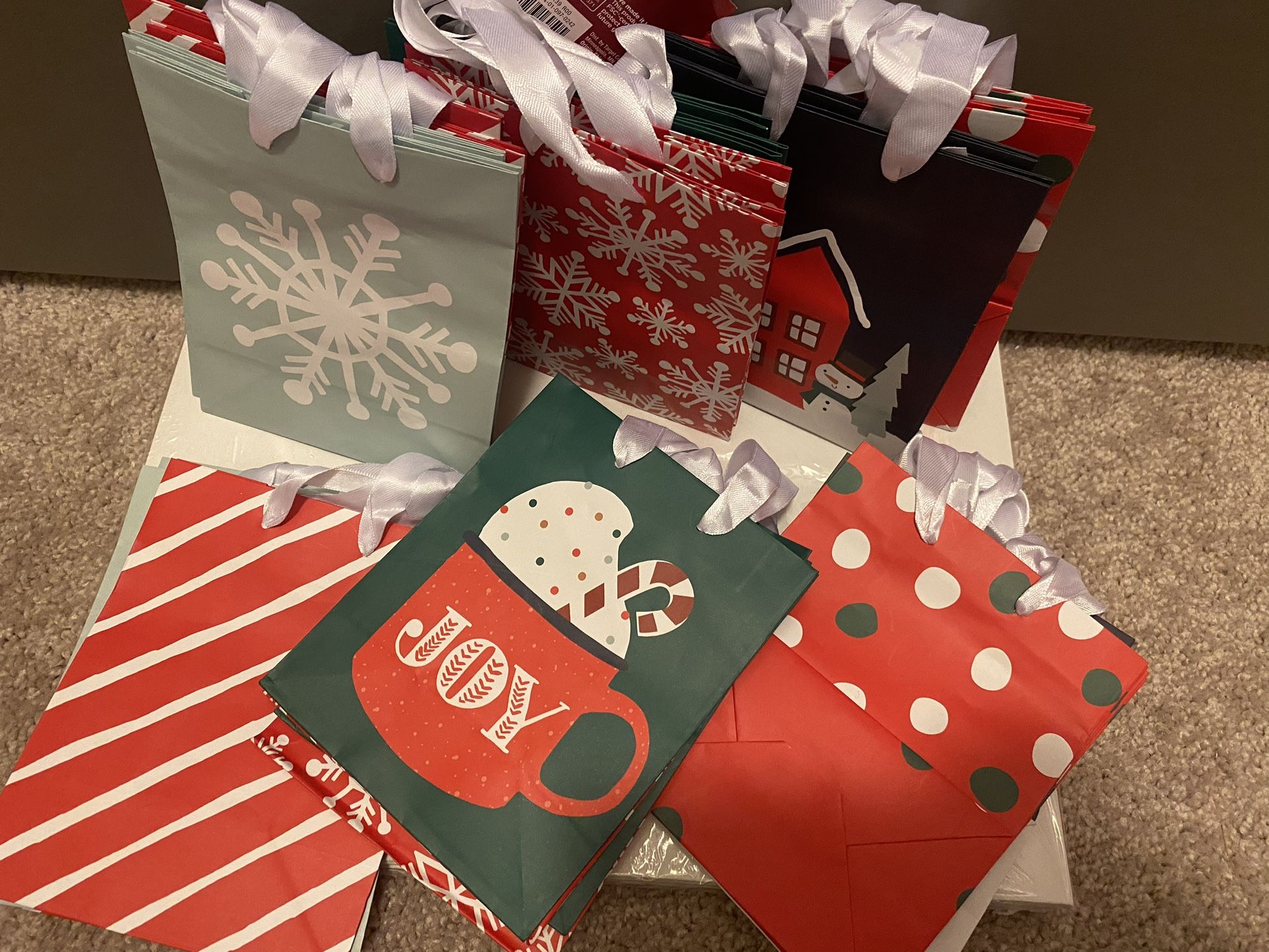 Christmas gift bags (4pck)