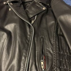 Hot Leathers JKL1009 Ladies Braided Motorcycle Leather Biker Jacket