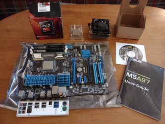 AMD 4.0ghz 8-core FX-8350 CPU w/ motherboard + 8GB RAM