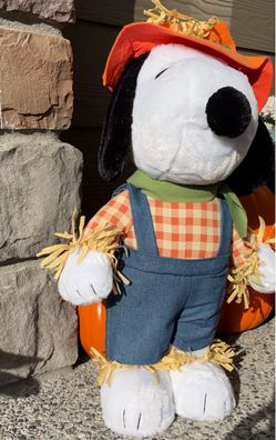 Snoopy Fall Scarecrow Stuffed Plush