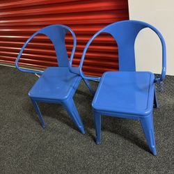 2 Metal Chairs 