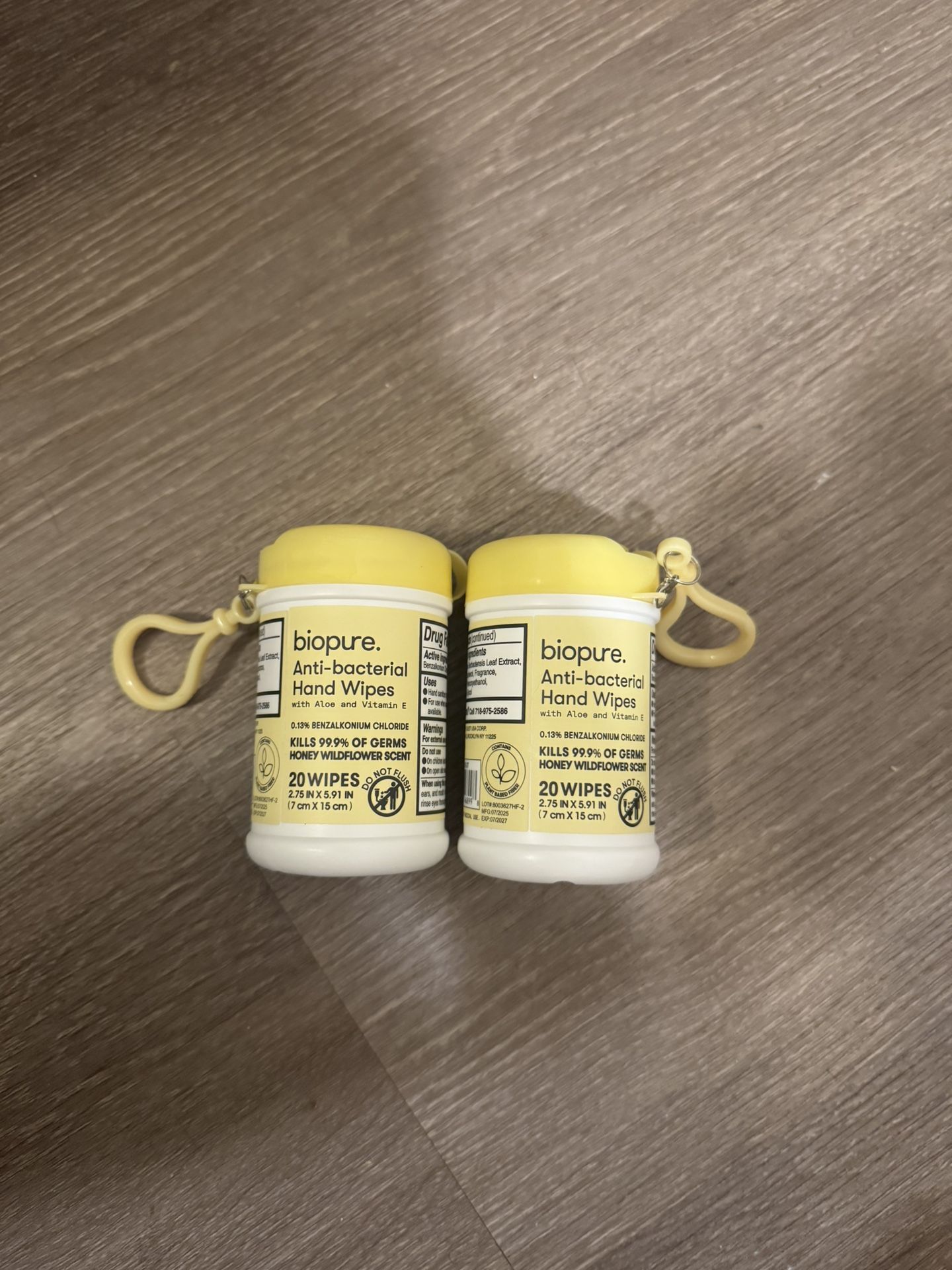 Biopure Anti Bacterial Hand Wipes