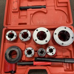Ratcheting Tap and Die Set, and Wear- Pipe Threading Set, Plumber Torsion for Threading Work for Galvanized Pipe