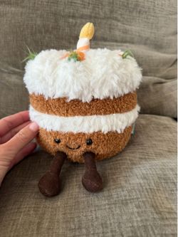 Carrot birthday cake jellycat