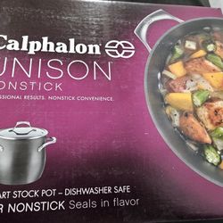 NIB Calphalon Stock Pot With Cover 