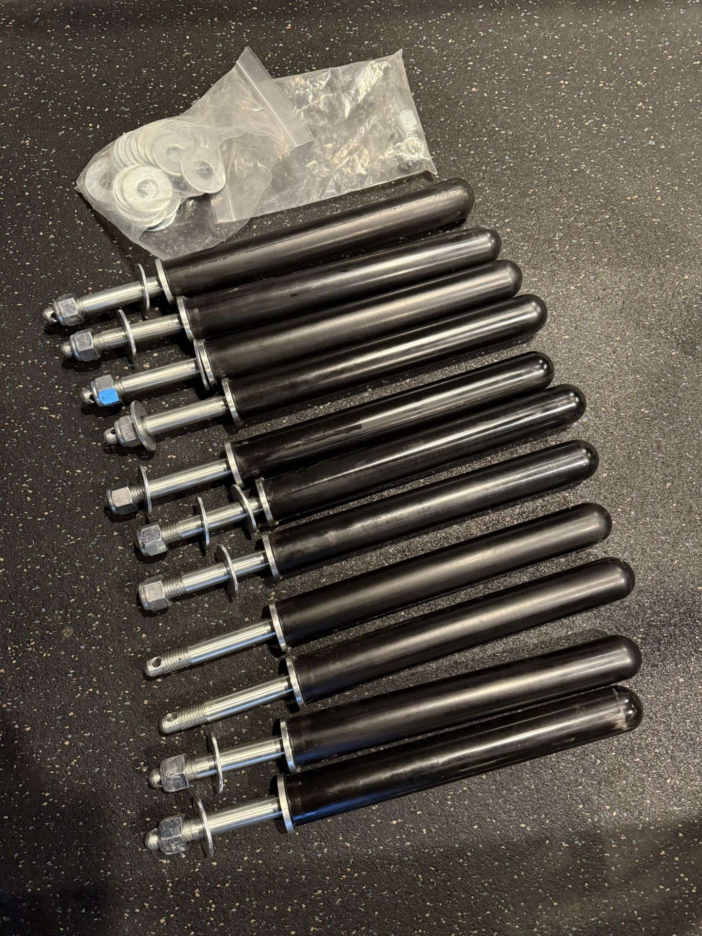 12” American Barbell 3x3 Weight Storage Pins
